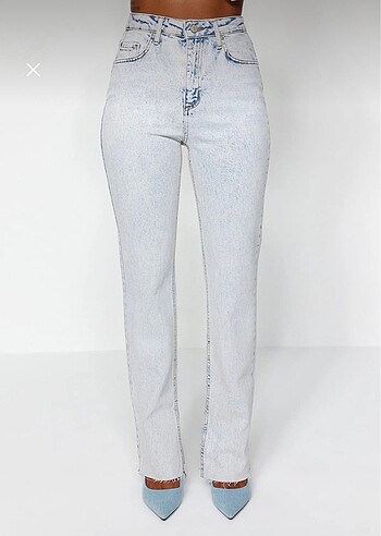 36 Beden Trendyol Milla Yırtmaclı Yüksek Bel Flare Jeans