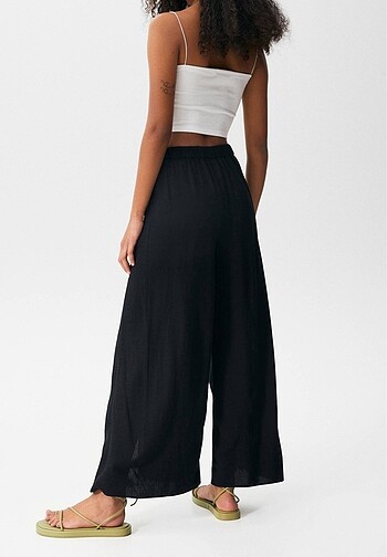 Pull and Bear Pull&Bear Bağcıklı Bol Kesim Pantolon