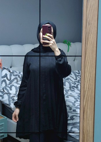 38 Beden Siyah Uzun Kollu Tunik