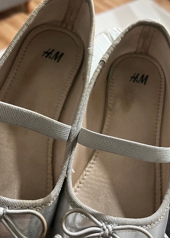 Gri Kız Babet Ayakkabı Tokalı - Görsel 3