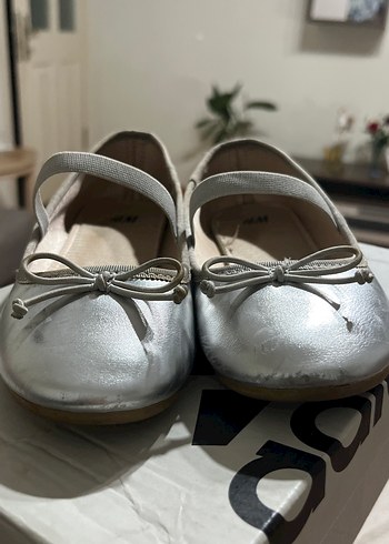 Gri Kız Babet Ayakkabı Tokalı - Görsel 2