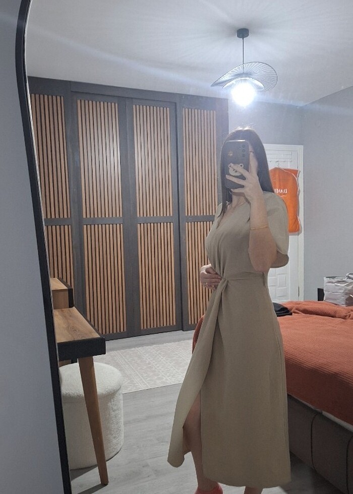 Midi boy elbise - Görsel 3