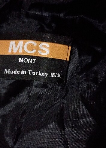 40 Beden siyah Renk Siyah kadın mont