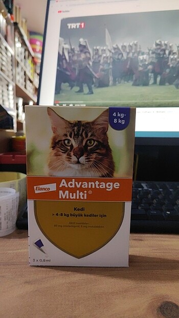 Advantage Multi 4 kg üstü kediler için iç dış parazit 