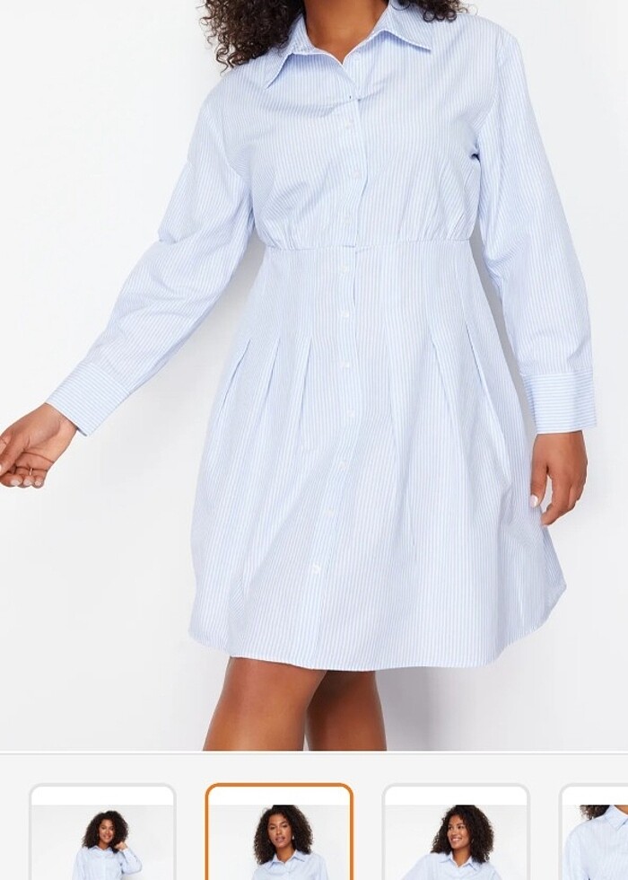 Gömlek elbise - Görsel 2