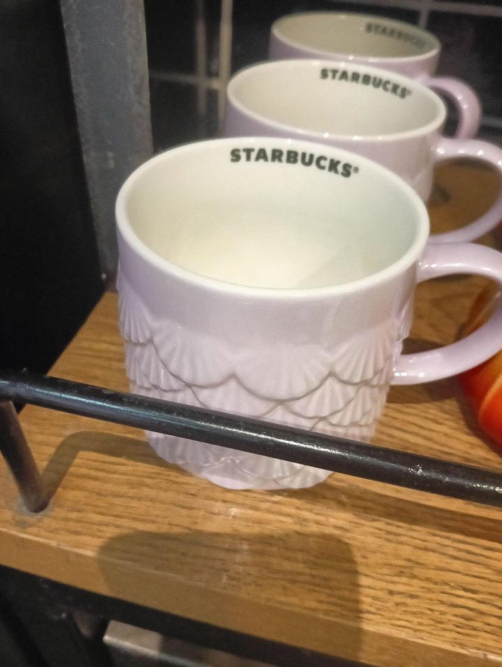 Starbuck Desenli Pastel Pembe Kupa - Görsel 2
