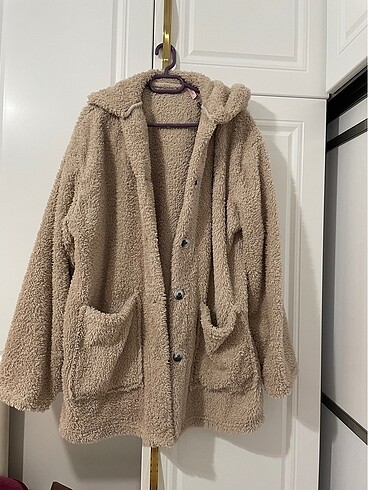 Oversize peluş ceket
