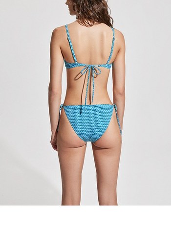 Mavi Mavi Marka Bağcıklı Bikini Takımı