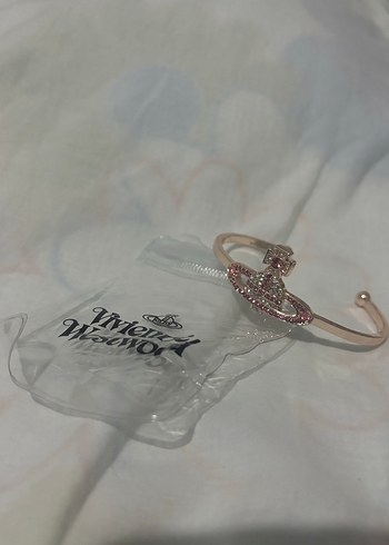 Pembe Taşlı Vivienne Westwood Bileklik