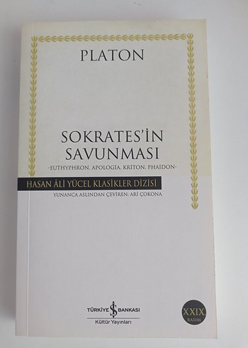 Platon - Sokrates'in Savunması Kitabı