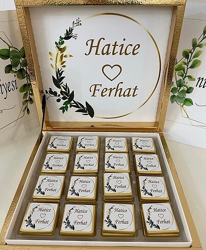 İsteme söz nişan çikolatası