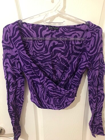 Bershka crop bluz