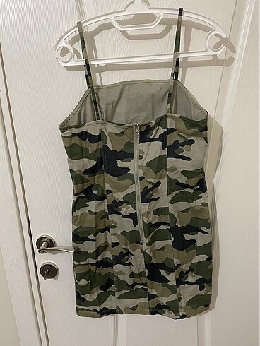 44 Beden H&M kamuflaj elbise