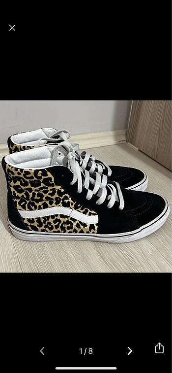 Orijinal leoparlı vans ayakkabı