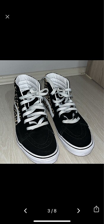 38,5 Beden Orijinal leoparlı vans ayakkabı