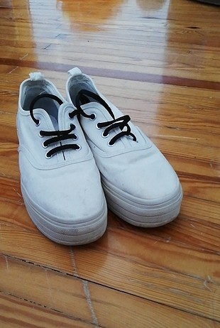 37 Beden beyaz Renk H&M yüksek taban ayakkabı