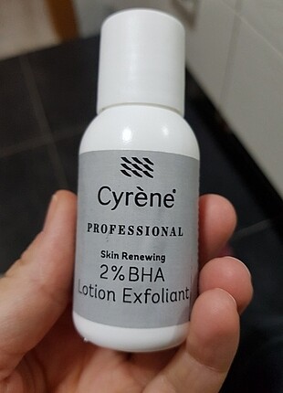 Cyrene Skin Renewing 2% BHA lotion exfoliant.