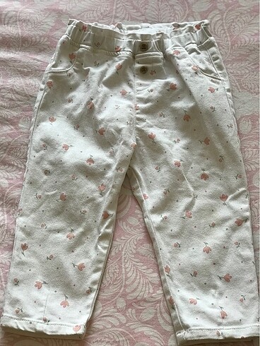 LC Waikiki Çiçekli keten pantolon