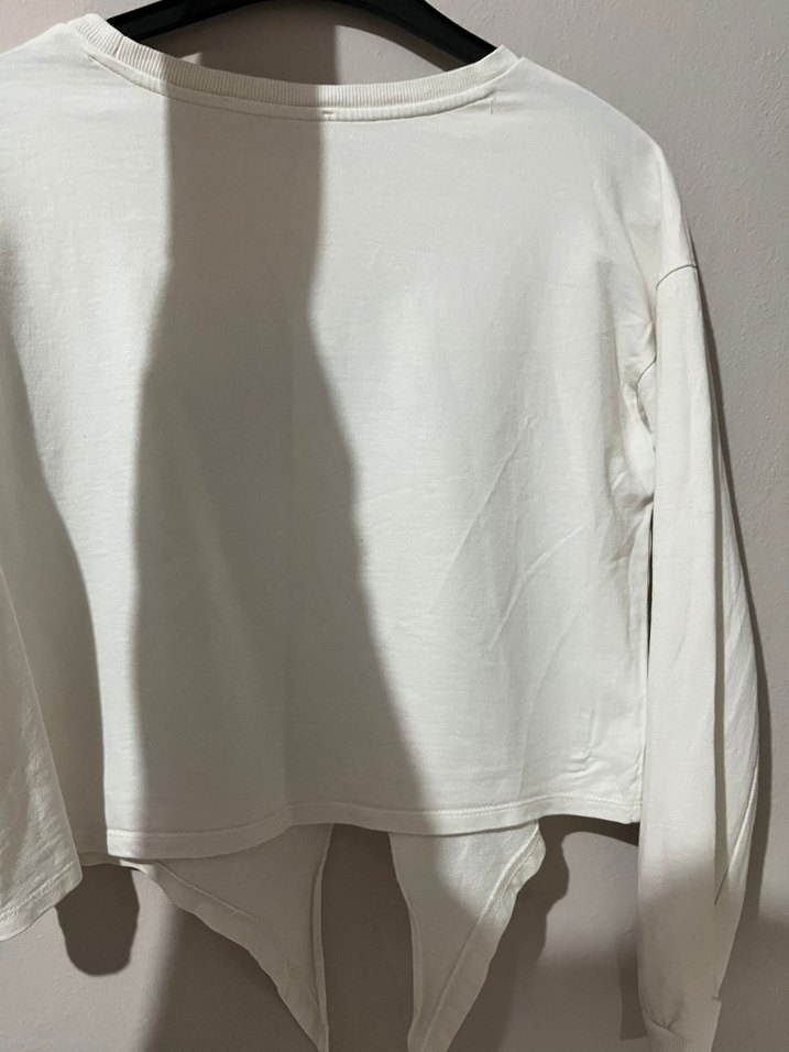 Beyaz Baskılı  Kısa Kollu - Görsel 4