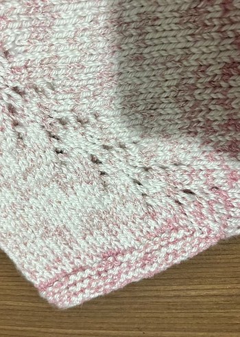 Kız Çocuk Pembe Kısa Kollu Örgü Hırka - Görsel 3