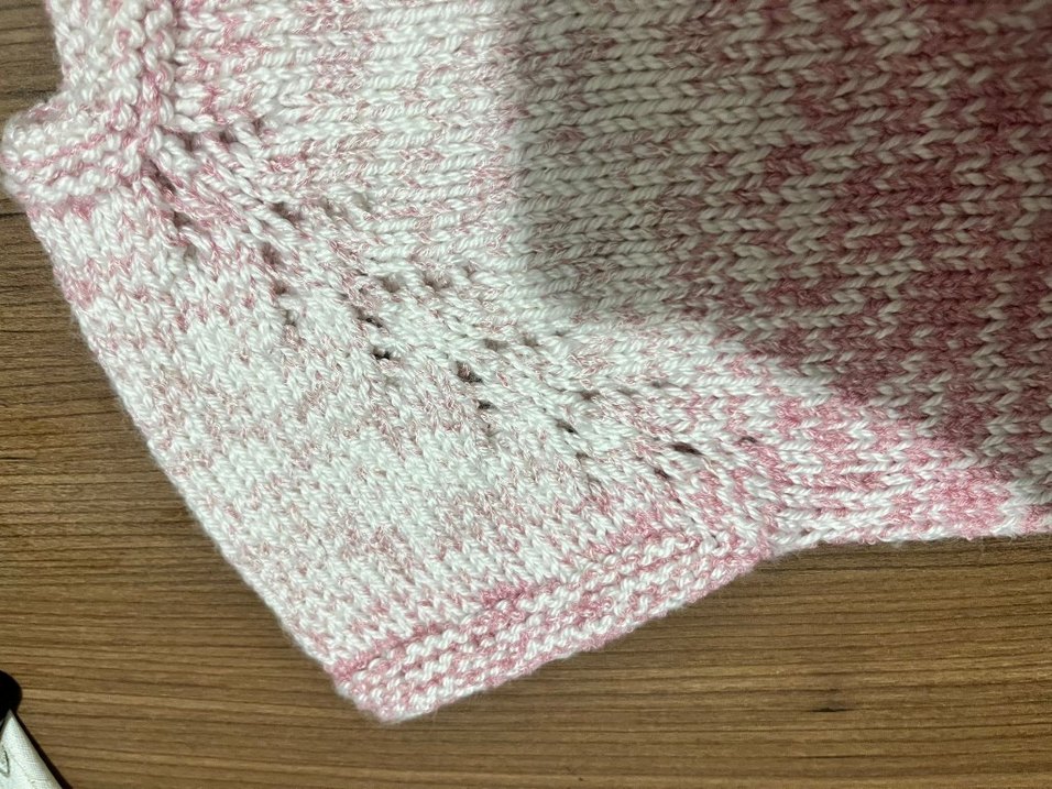 Kız Çocuk Pembe Kısa Kollu Örgü Hırka - Görsel 3