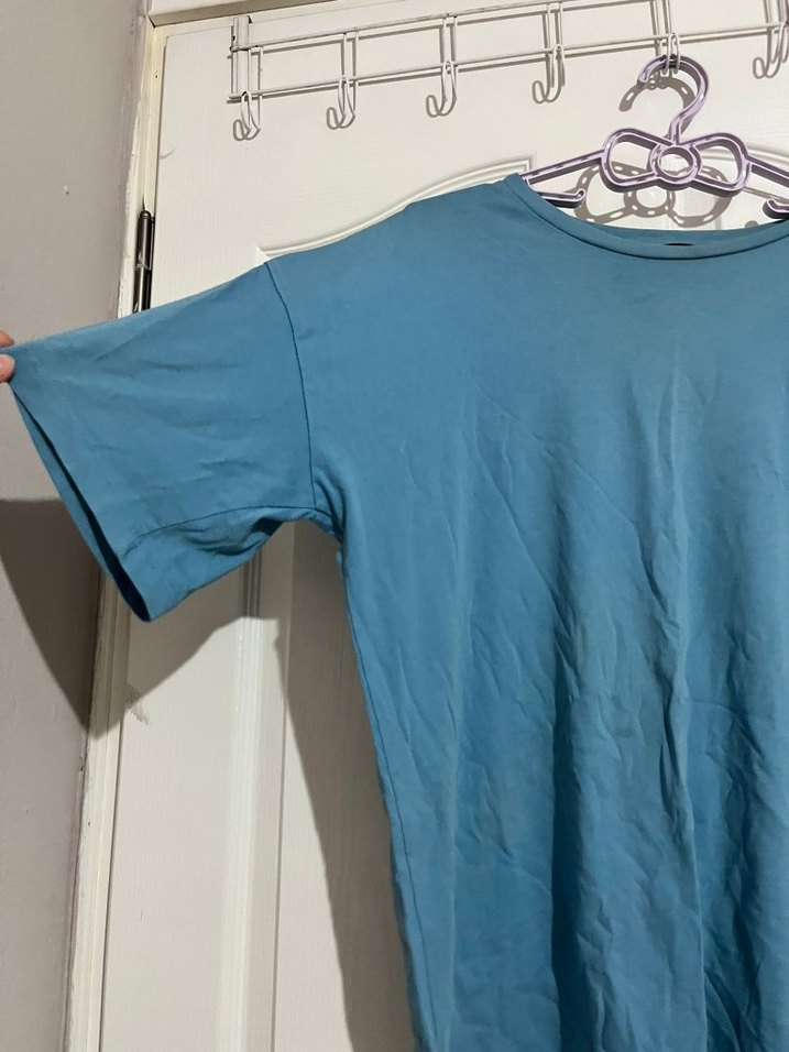 Mavi Baskılı Kısa Kollu Erkek Tişört - Görsel 2