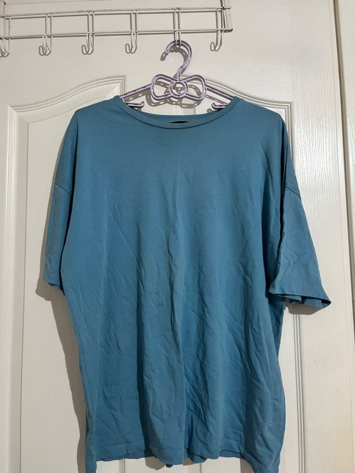 Mavi Baskılı Kısa Kollu Erkek Tişört - Görsel 3