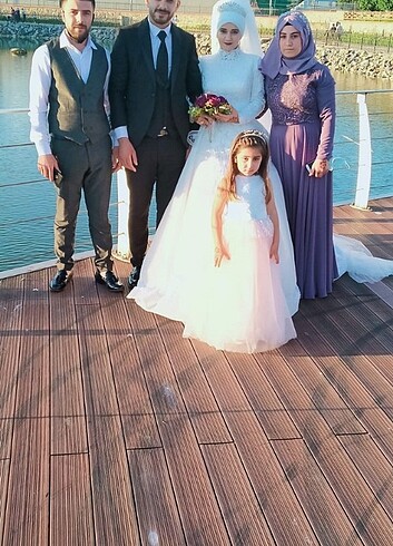 44 Beden mor Renk Tesettür abiye