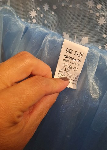 Civil Mavi Nakışlı Straplez Kız Çocuk Kostümü gecek fiyati 2300tl