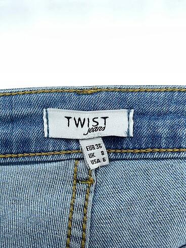 36 Beden mavi Renk Twist Jean / Kot %70 İndirimli.