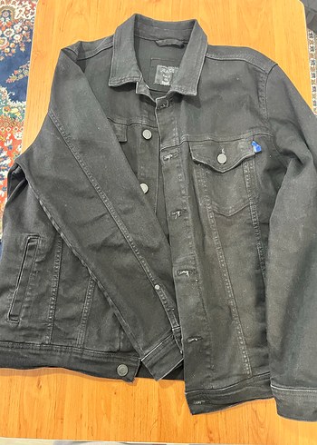 Defacto Defacto Siyah slim fit erkek Denim Ceket