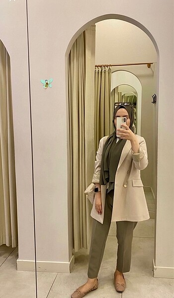 Dökümlü Blazer Ceket