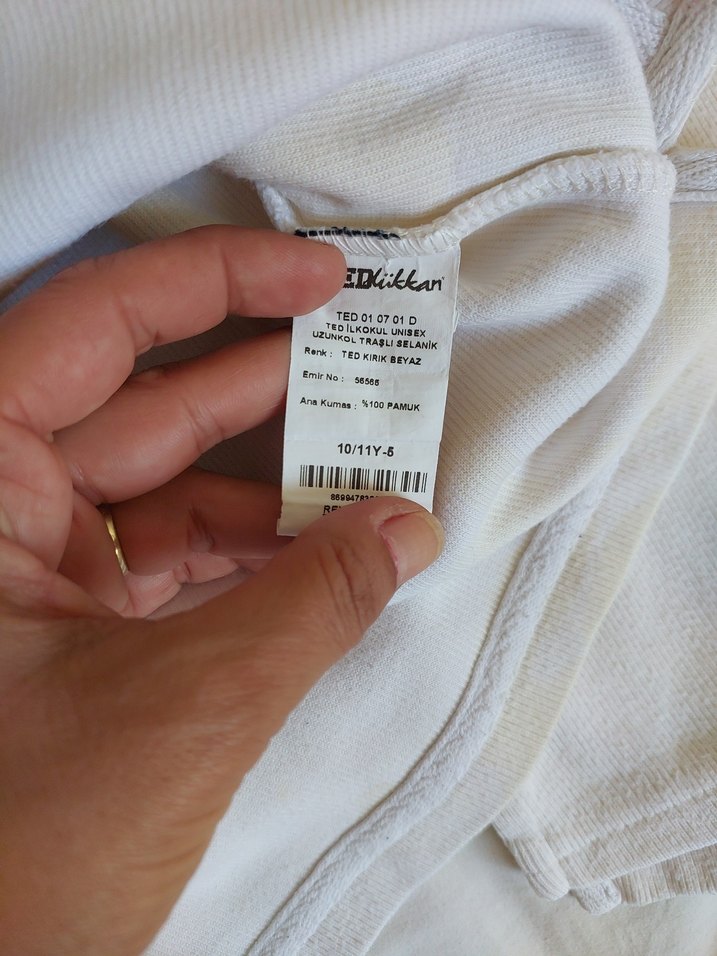 Ted uzun kol Fitili kırık beyaz 10 yaş - Görsel 4