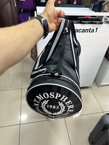 Beden siyah Renk Silindir spor çantası ve seyahat çantası