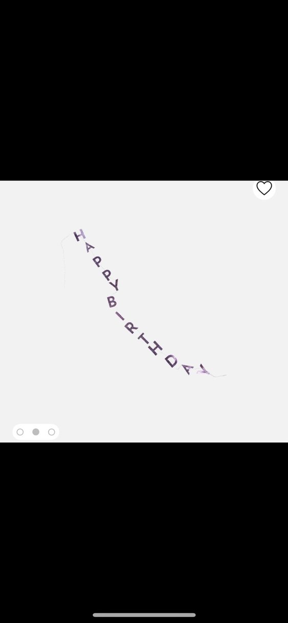 Mor Doğum Günü Balon Kuyruğu sıfır ürün - Görsel 2