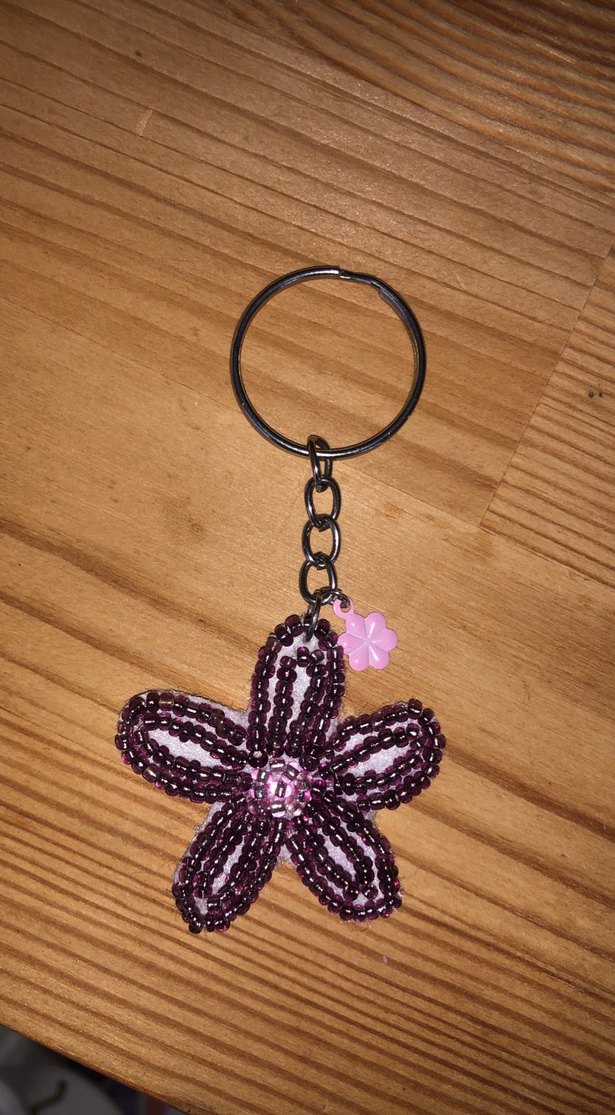 Boncuk Çiçek Anahtarlık - Görsel 2