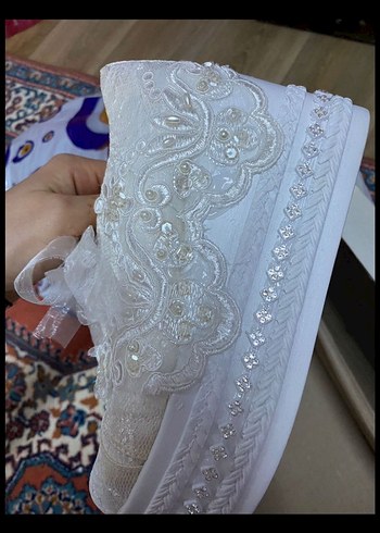 Diğer Dantel Detaylı Beyaz Düğün Ayakkabısı