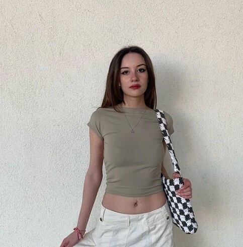 Zara sırtı açık bluz