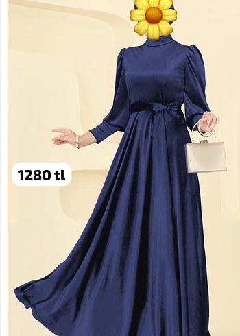 Boncuk İşlemeli Uzun Kahverengi Tesettür Elbise - Görsel 17