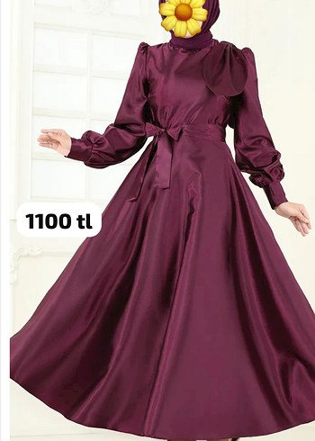 Boncuk İşlemeli Uzun Kahverengi Tesettür Elbise - Görsel 7