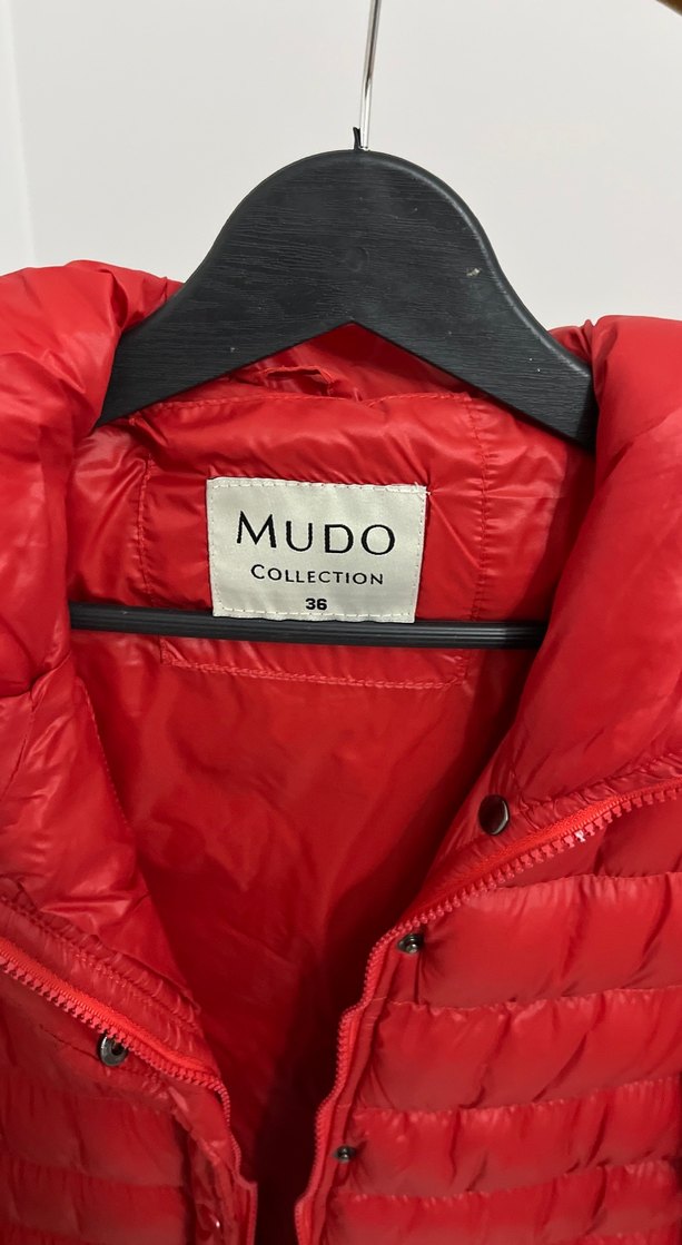 Mudo Kadın Kırmızı Mont - Görsel 2