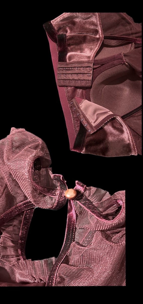 Bordo Pilili Straplez Kadın Büstiyer - Görsel 2