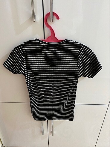 m Beden Çizgili T shirt
