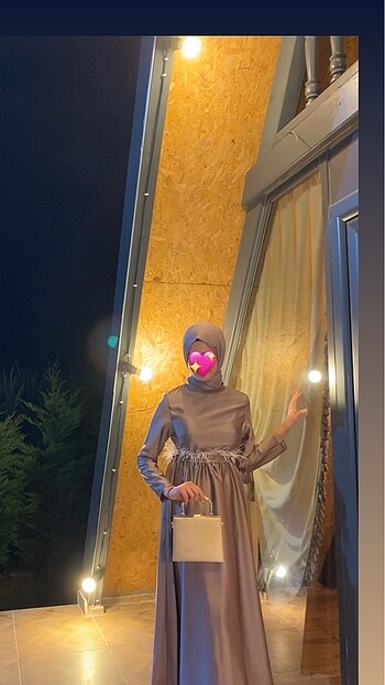 38 Beden pembe Renk Abiye elbise