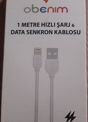 Şarz kablosu beyaz renk