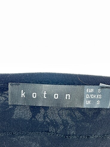s Beden siyah Renk Koton Bluz %70 İndirimli.