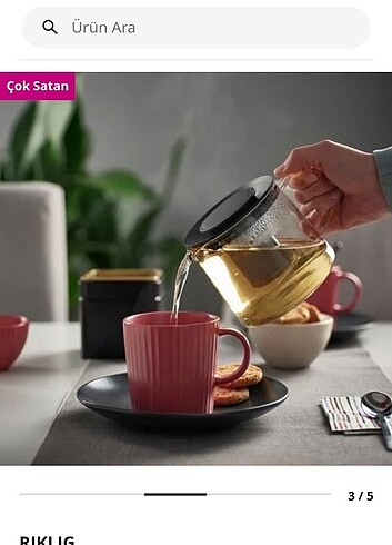 Ikea çay kahve ptu