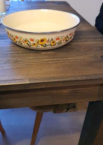 Çiçek Desenli emaye - Görsel 2