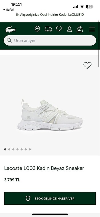 lacoste spor ayakkbı