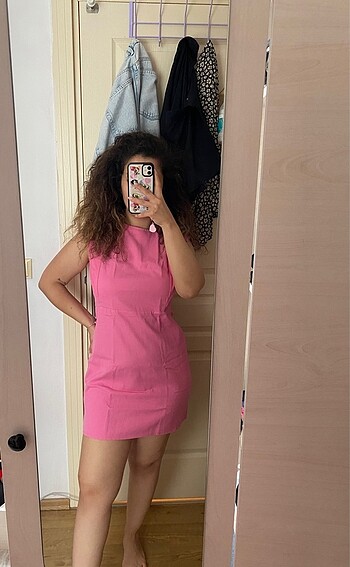 Quzu Pembe elbise